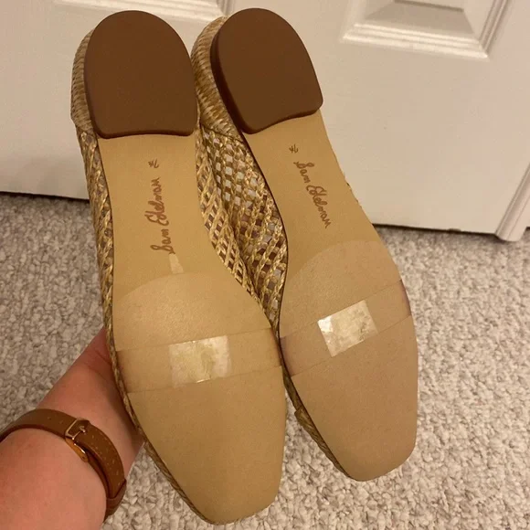 Sam Edelman Beige Woven Flats - Picture 10 of 10